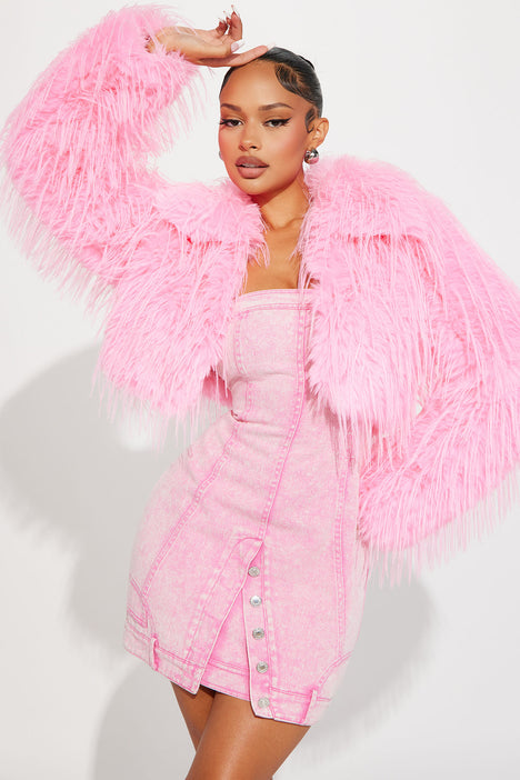 Pink Fur Coats, Jackets & Vests for Women for sale