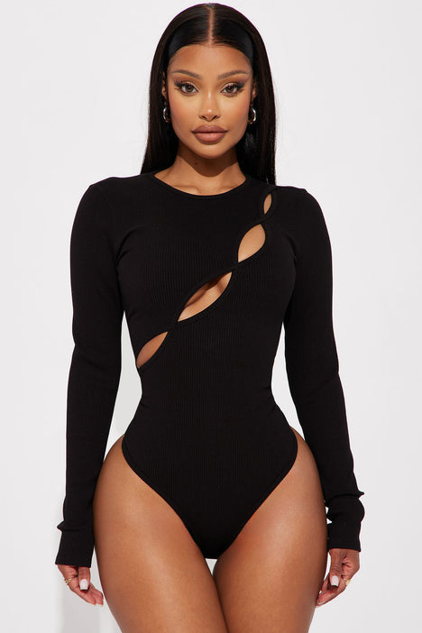 Full Sleeve Black Bodysuit – Styched Fashion