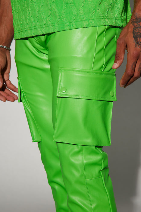 Shop the Finest Mens Green Leather Pants