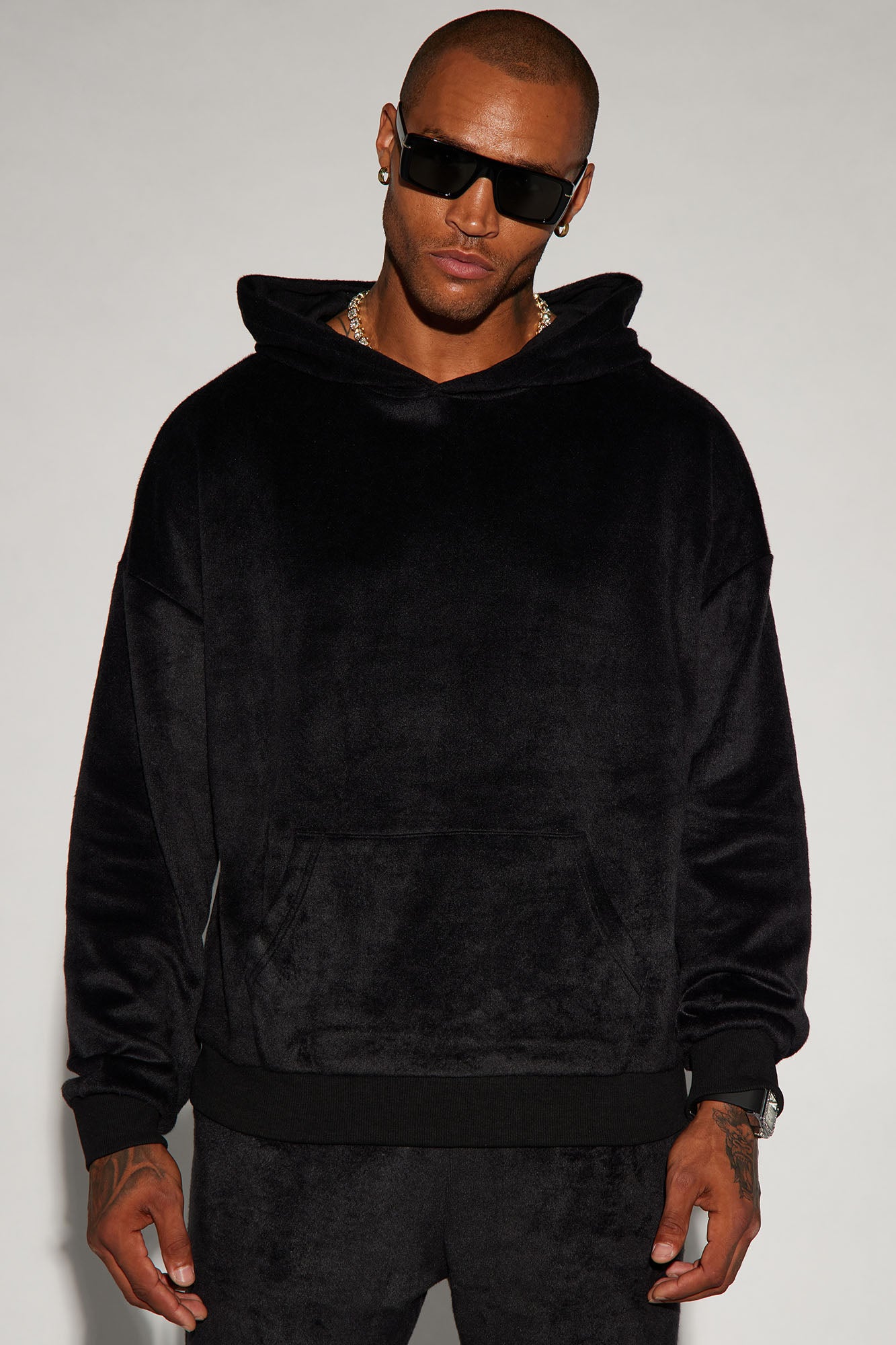 Feel The Mood Oversize Hoodie - Black