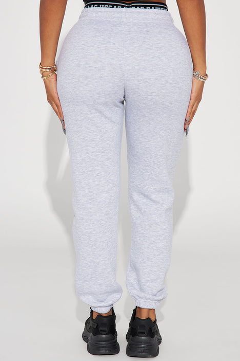 Basic Editions, Pants & Jumpsuits, Basic Editions 3x Plus Womens Active  Jogger Pants Elastic Waist Gray Velour