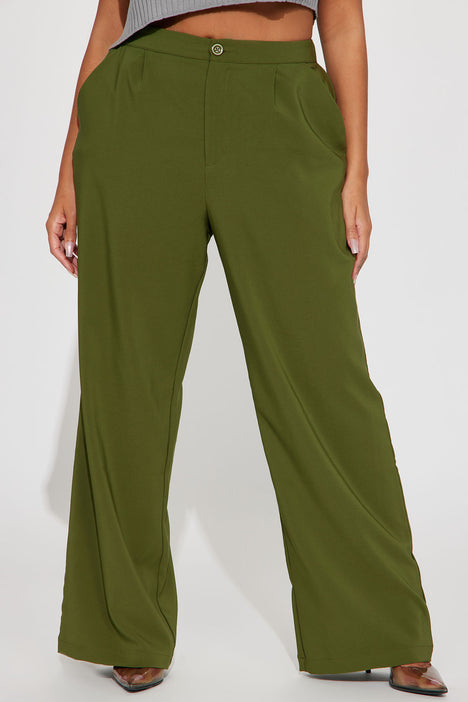 A New Day olive green pants - #flowy #greenpants - Depop