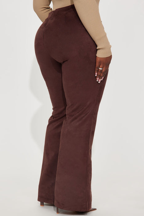 Womens Call It Even Wide Leg Dress Pants in Taupe size XL by Fashion Nova