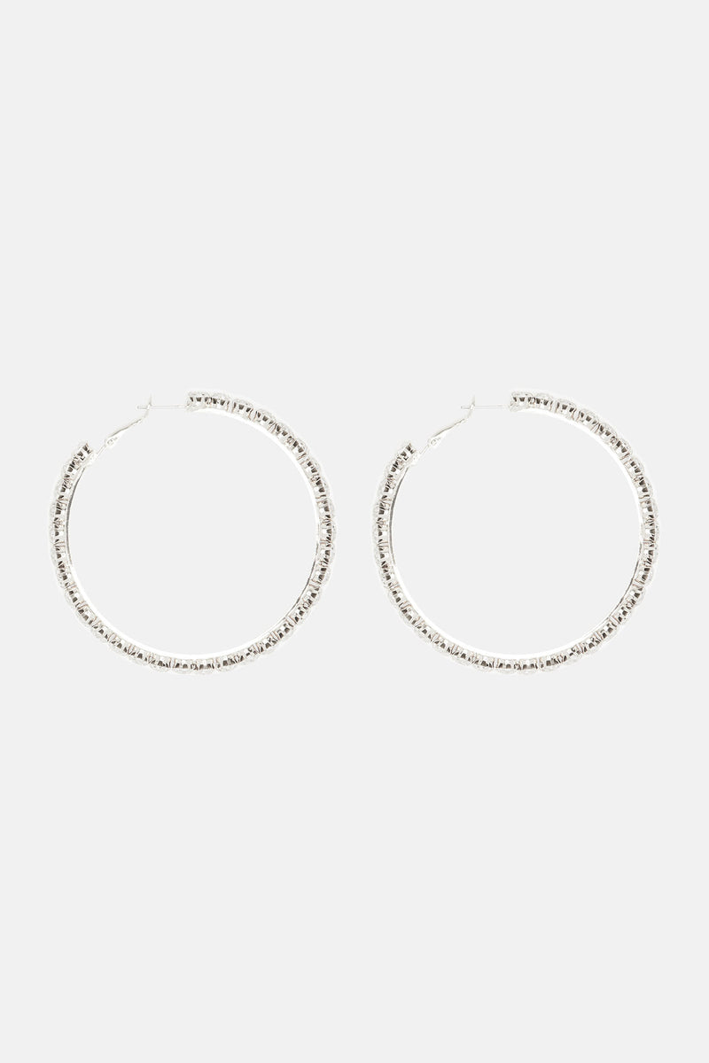 Bella Babe Hoop Earrings - Silver | Fashion Nova, Jewelry | Fashion Nova