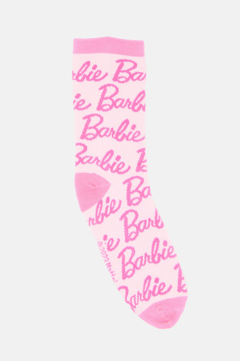 Barbie Living The Dream Socks - Pink, Fashion Nova, Accessories