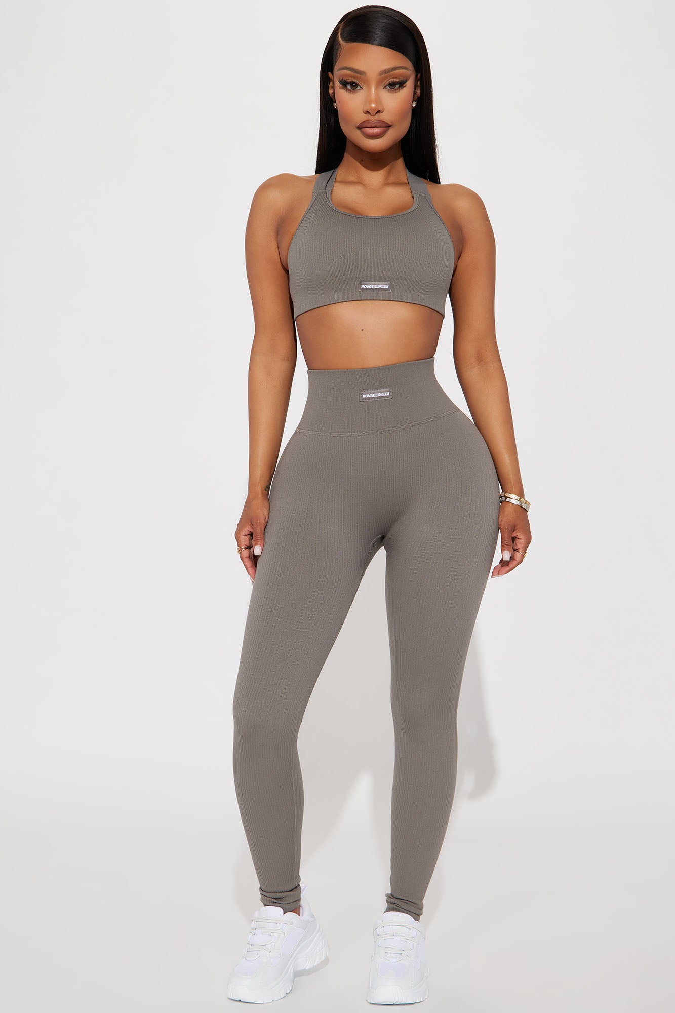 Ribbed sales active leggings