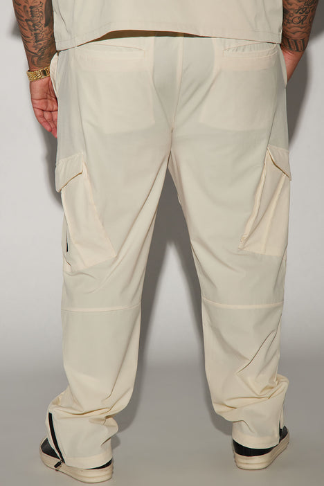 Use Me Nylon Tech Cargo Pants - Off White