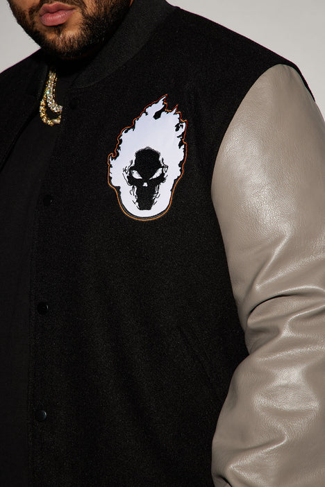 Las Vegas Raiders Star Jacket - Black/Grey, Fashion Nova, Mens Jackets