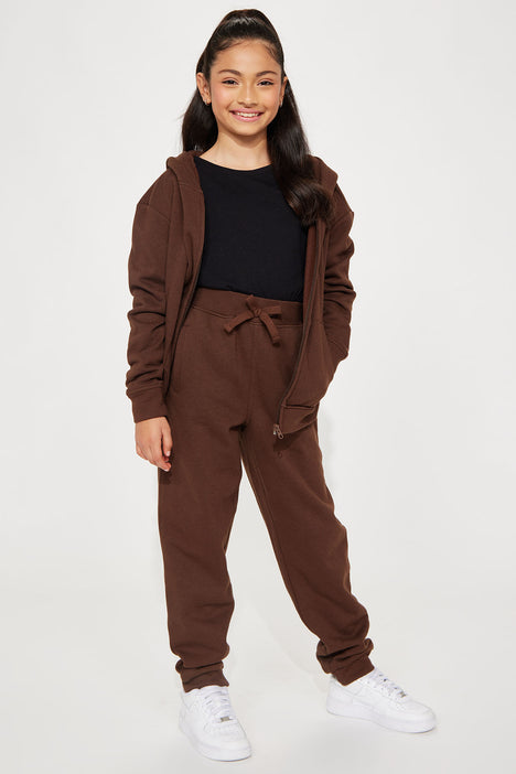 Oversized Hoodie - Brown - Kids