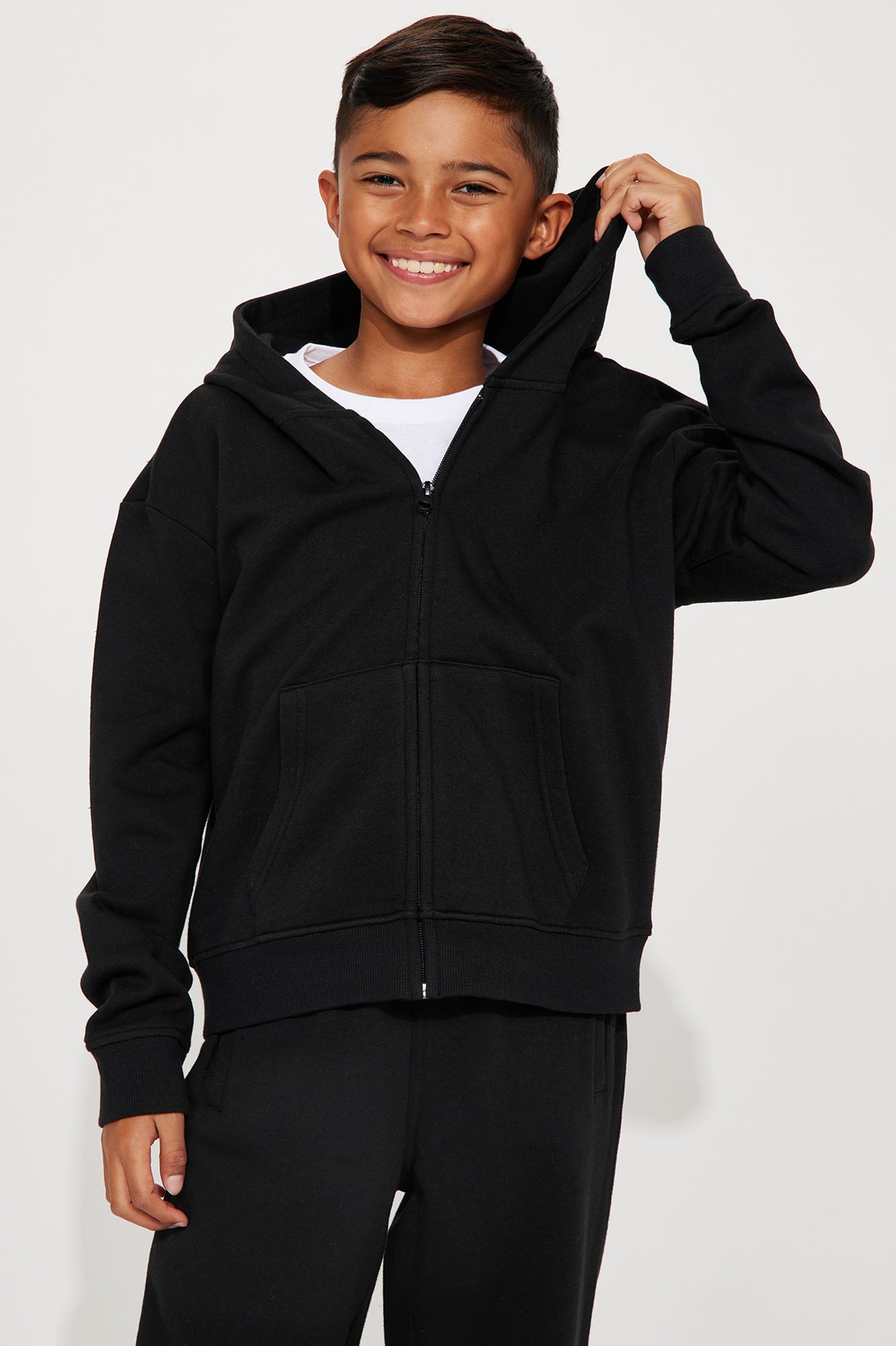 Mini Stole Your Toys Oversized Zip Up Hoodie Black Fashion