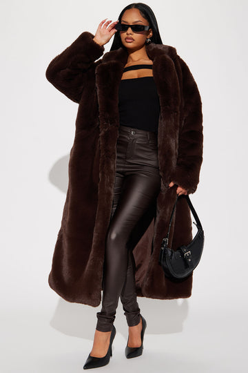 Fernanda Fur Coat - Natural, Fashion Nova, Jackets & Coats