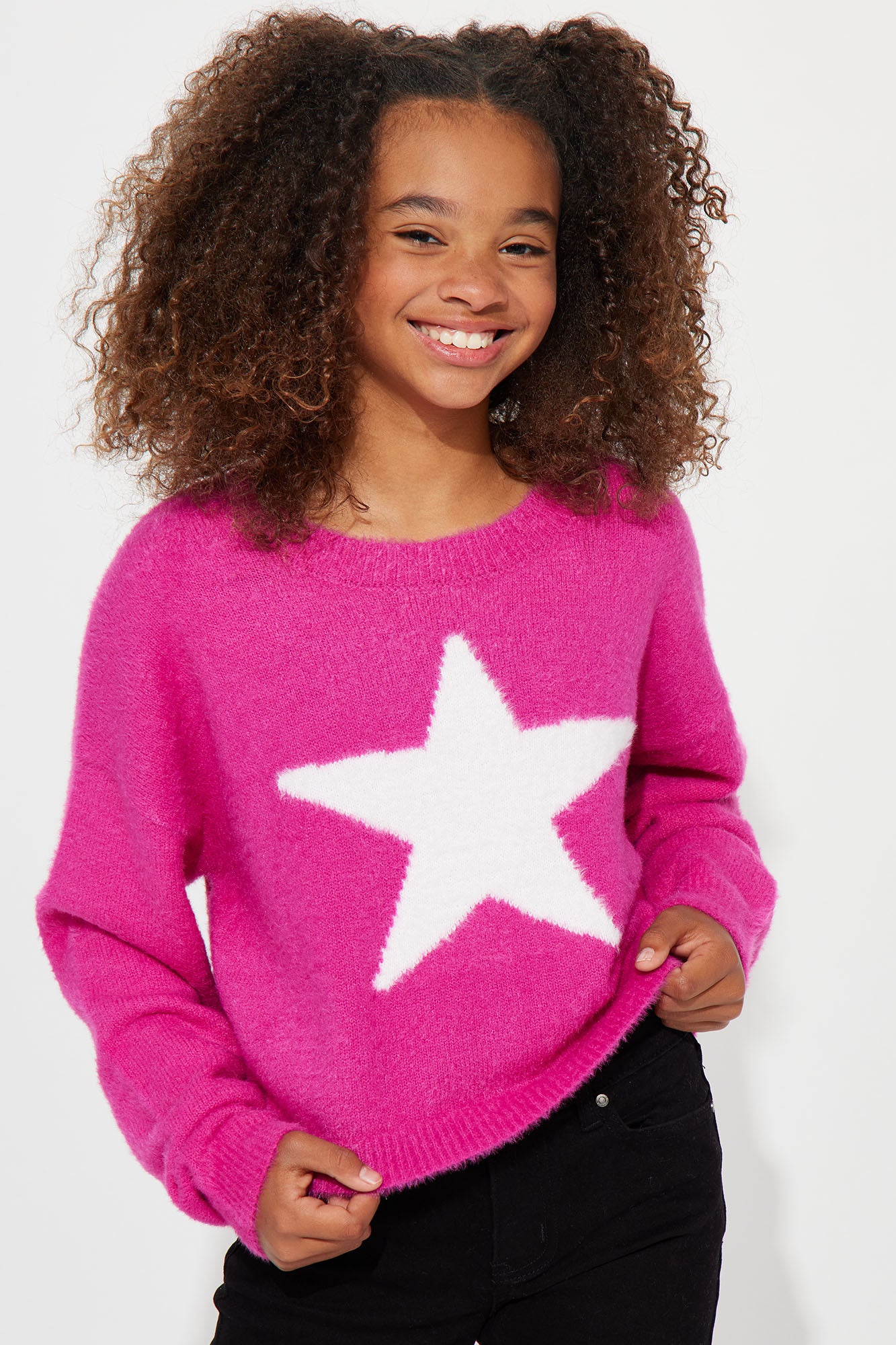 Pink star outlet jumper