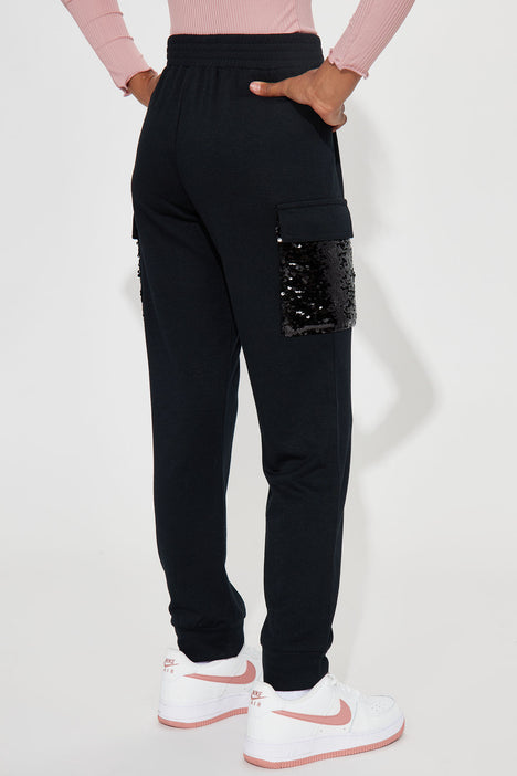 Mini Tessa Fleece Lounge Jogger - Black, Fashion Nova, Kids Pants & Jeans