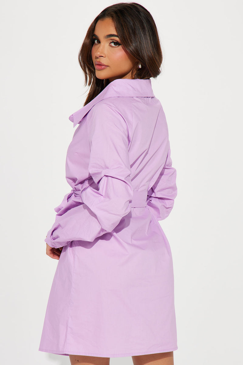 Isabel Shirt Mini Dress - Lilac | Fashion Nova, Dresses | Fashion Nova