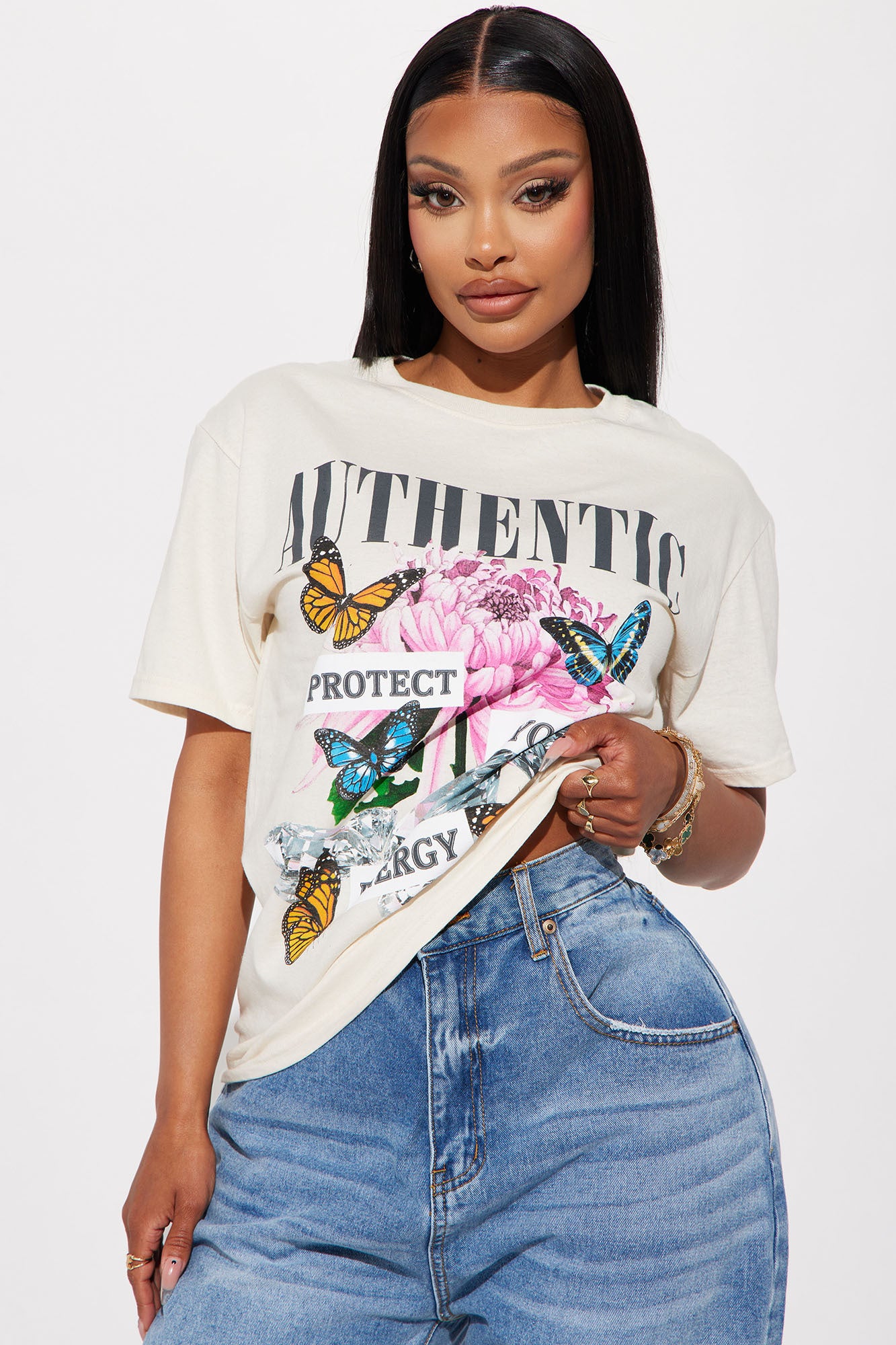 Lady Liberty NYC Graphic Tee - Navy, Fashion Nova, Screens Tops and  Bottoms