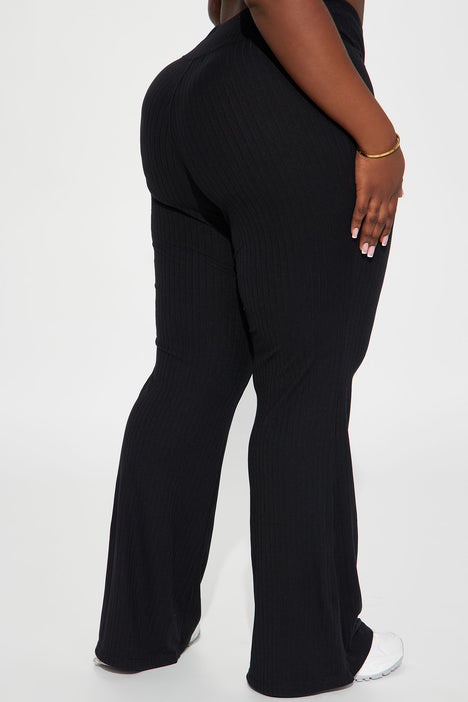 My First Choice Slinky Flare Pant 33 - Black, Fashion Nova, Pants