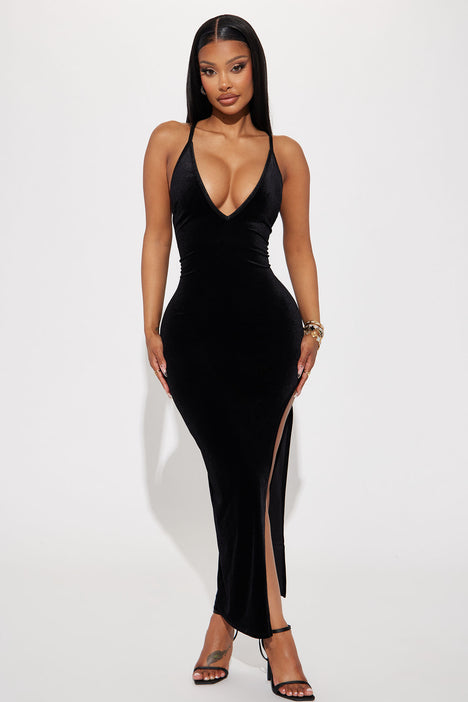 Elegant Night Maxi Dress - Black, Fashion Nova, Dresses