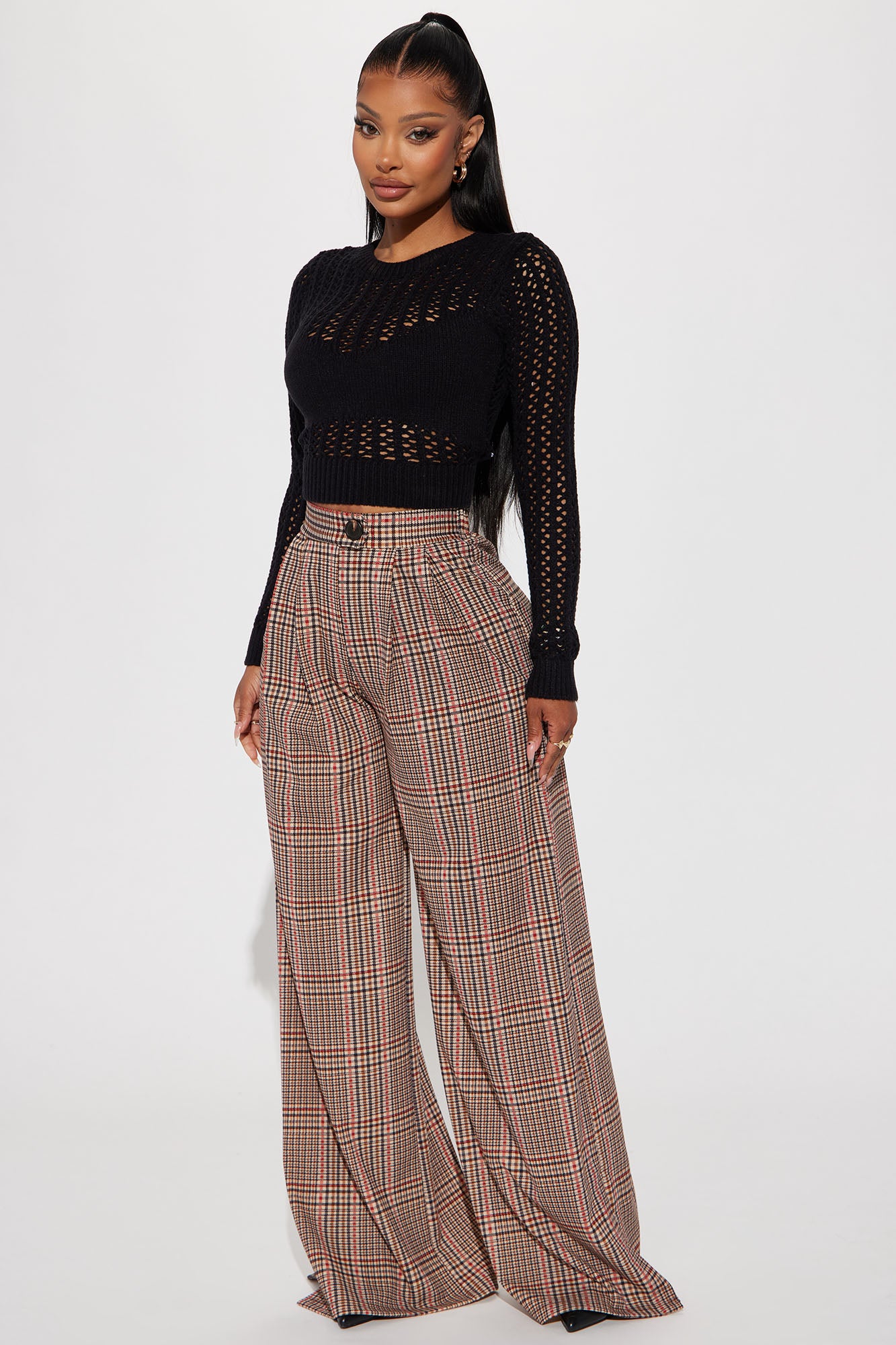 Checkered hot sale trouser pants