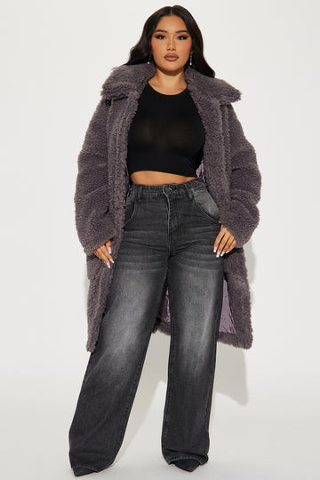 Women's Bring It Back Faux Fur Coat in Hot Pink Size Large by Fashion Nova