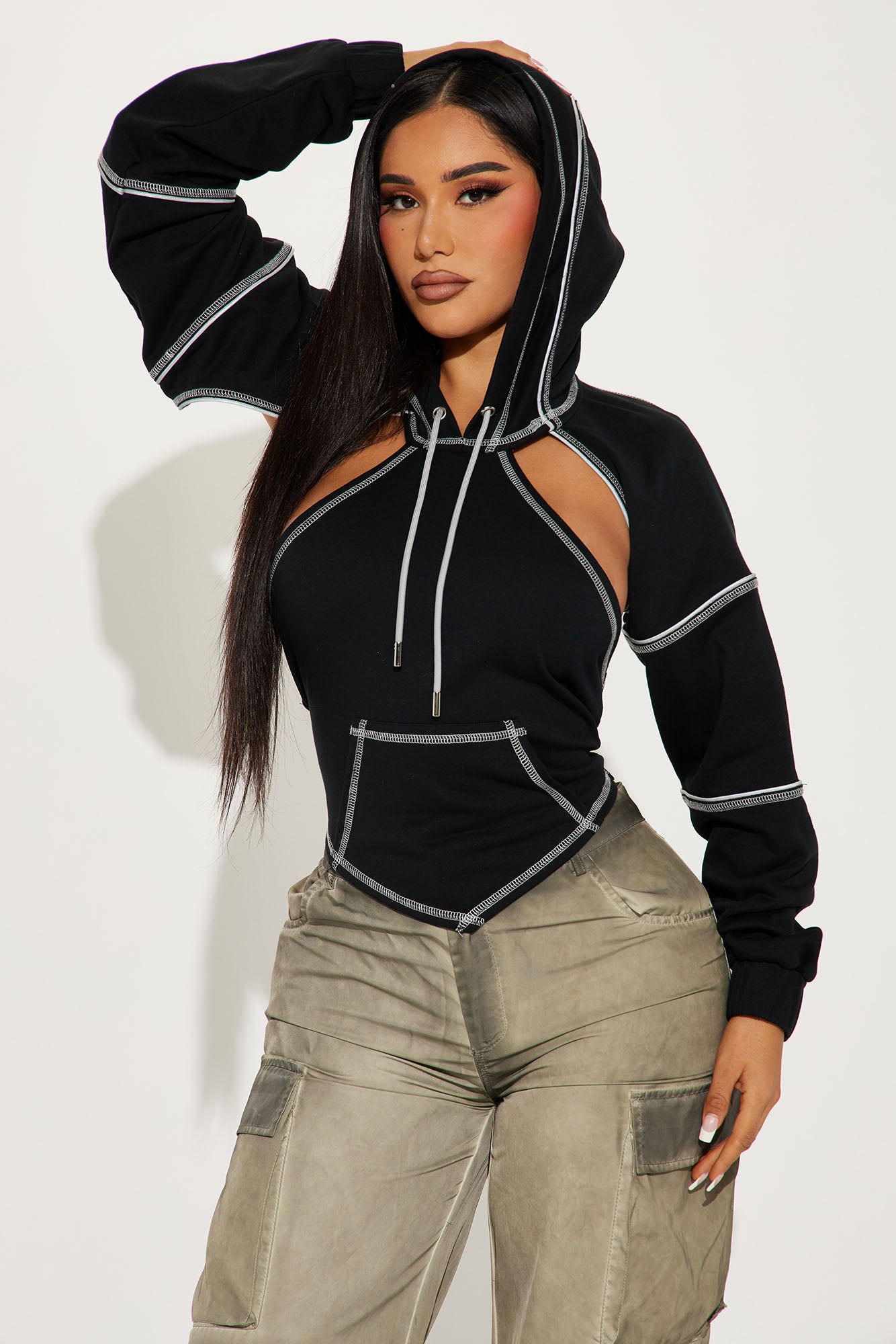 Cut out sales hoodie fashion nova