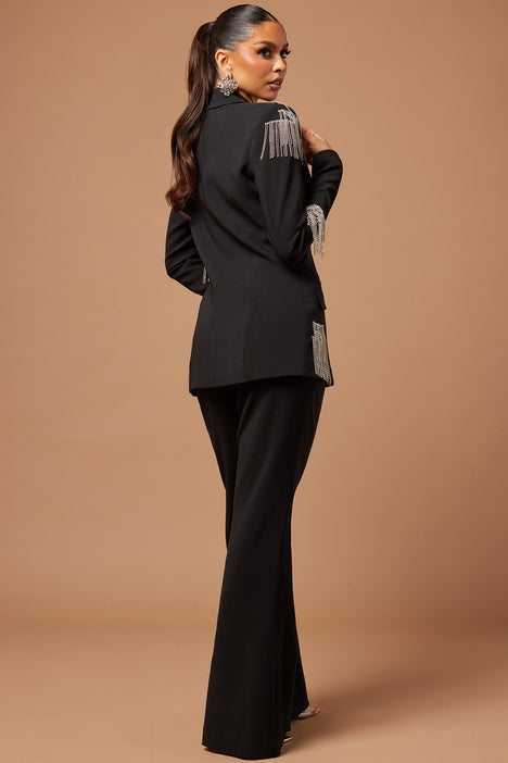 Head Of The Table Pant Suit - Black, Fashion Nova, Career/Office