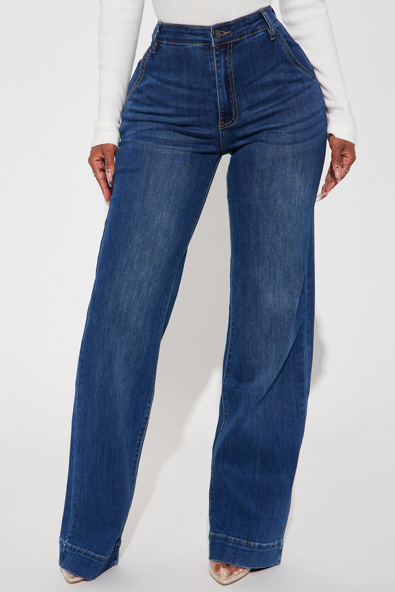 Margot Stretch Trouser Jeans - Dark Wash | Fashion Nova, Jeans ...