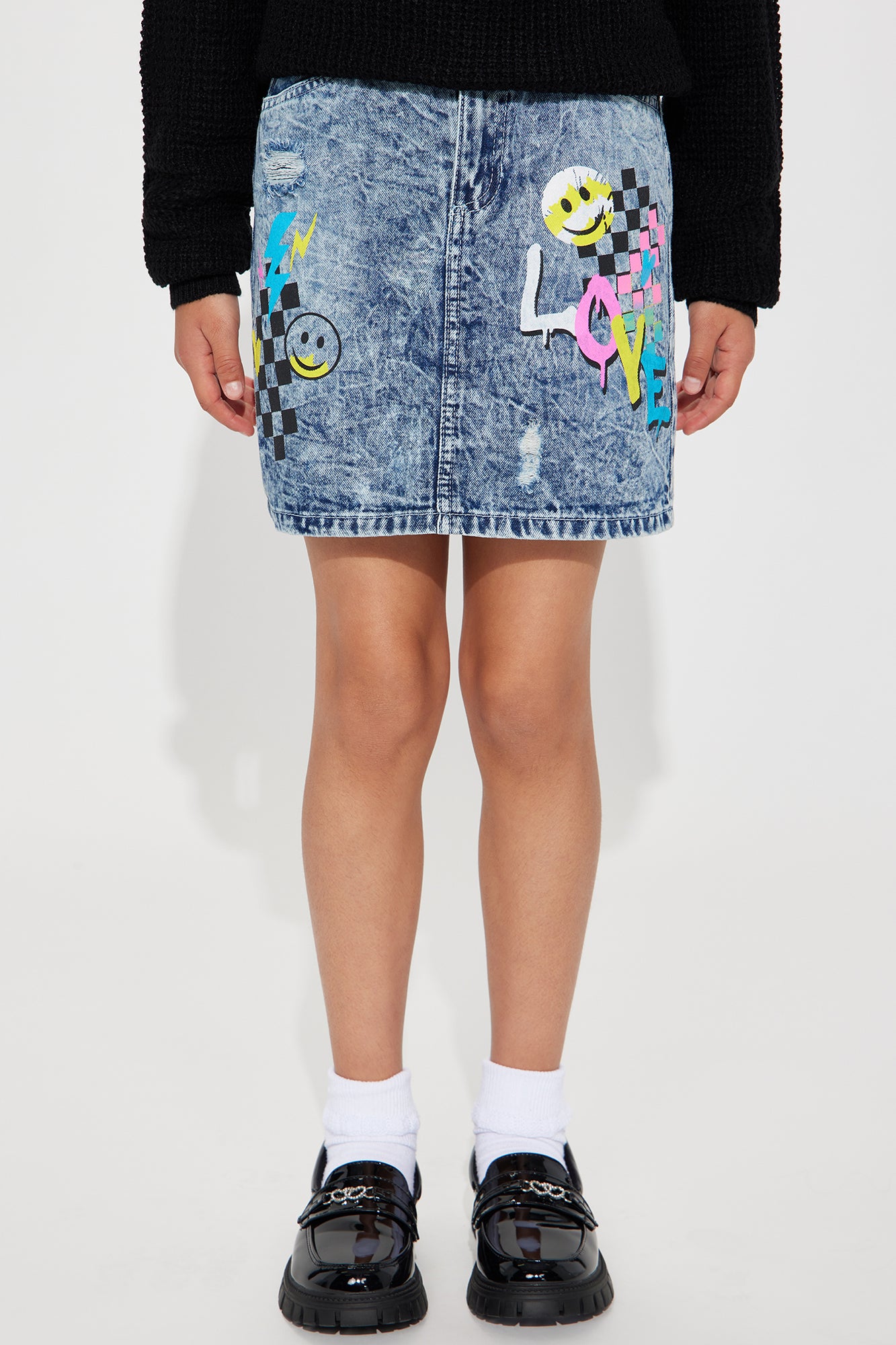 69908 Acid Wash Denim Skirt – Black Ivy Boutique