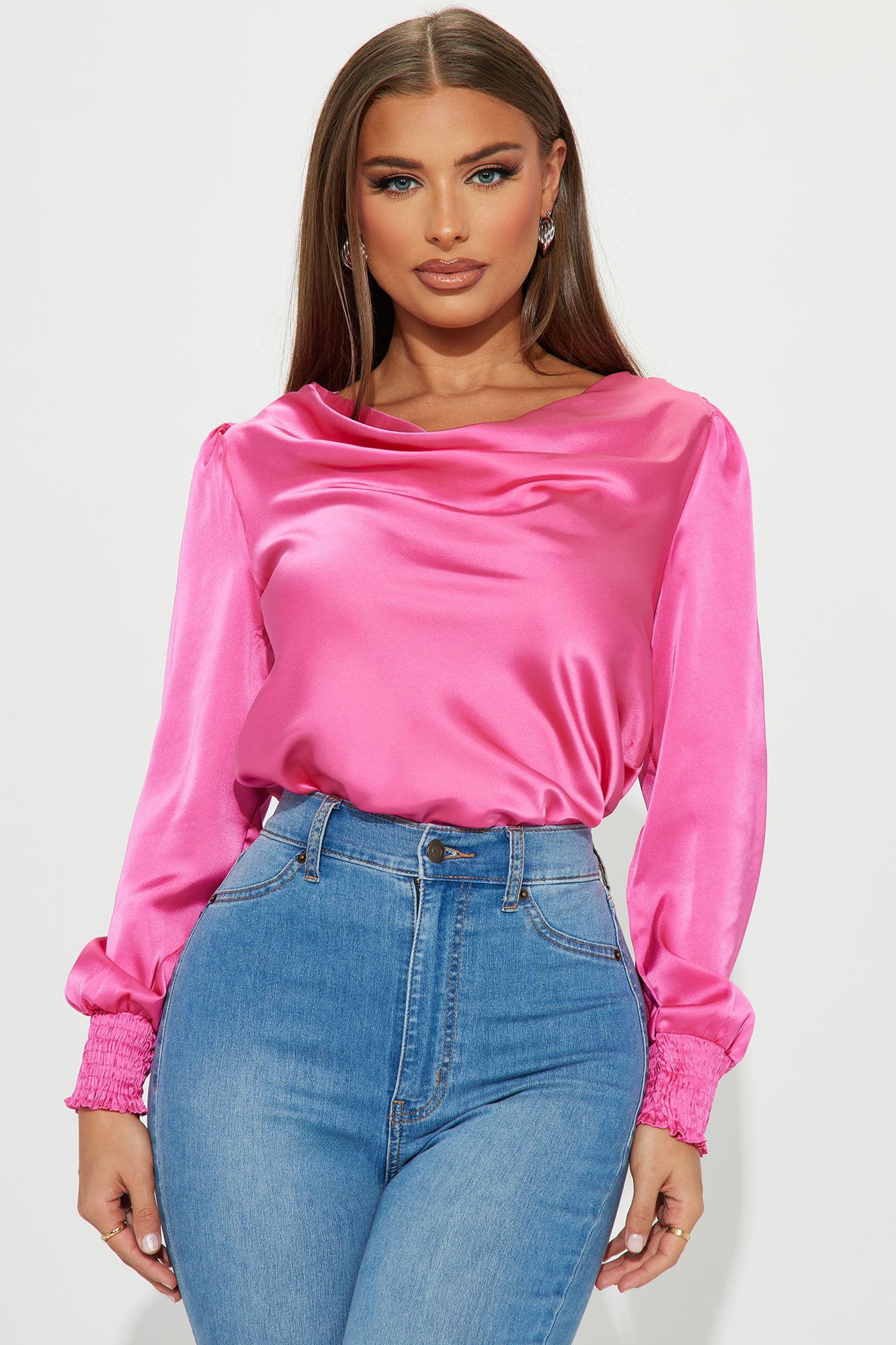 Crop top en satín – Pink Rose tk