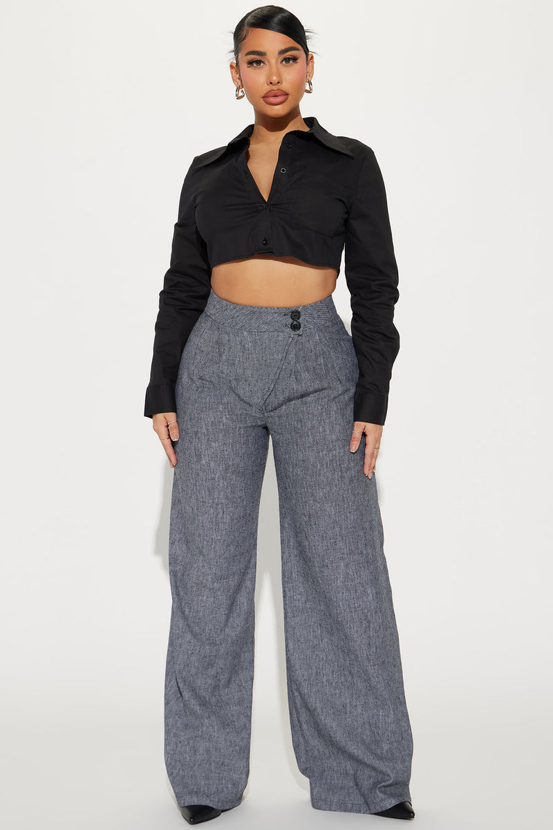 All Work Trouser Pant - Grey | Fashion Nova, Pants | Fashion Nova