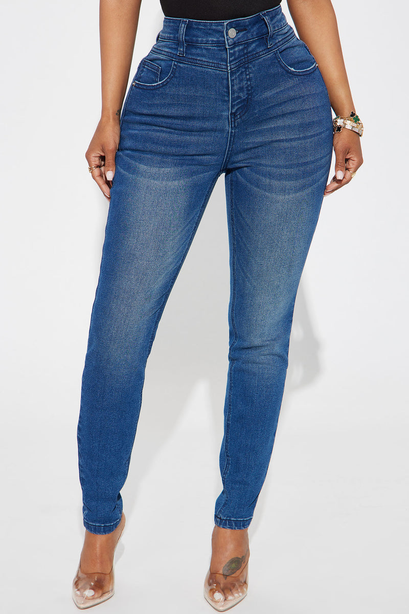 Kaya Stretch Curvy Skinny Jean - Dark Wash | Fashion Nova, Jeans ...