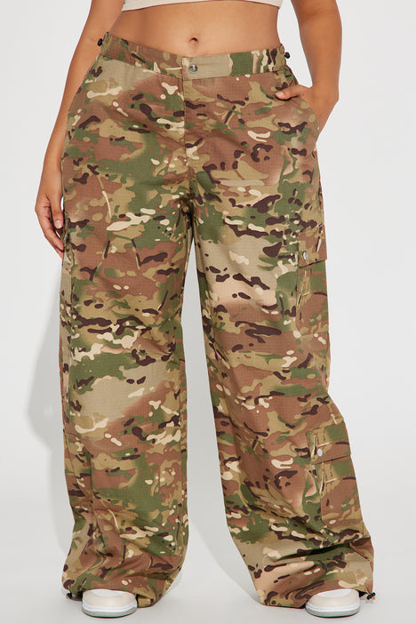 Never Blend In Camo Cargo Pant - Olive/combo