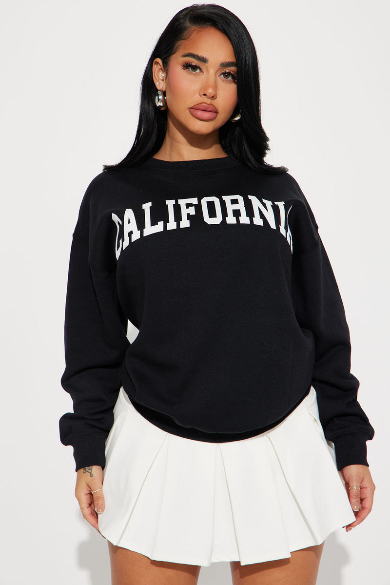 California Vintage Crew Neck Sweatshirt - Black | Fashion Nova, Screens ...