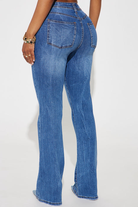 Sicily Straight Leg Jeans - Medium Wash