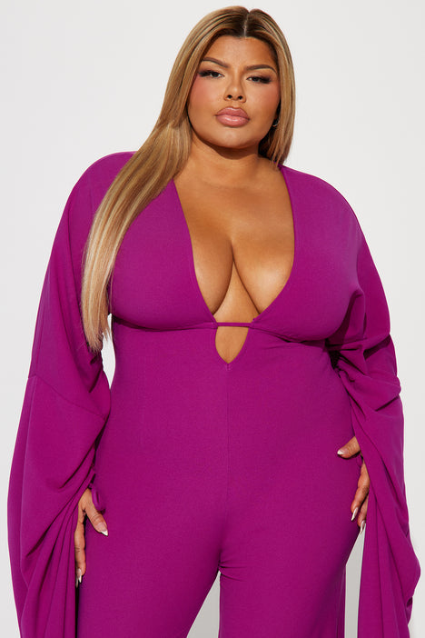Se how I styled this plus size jumpsuit from Fashionnova