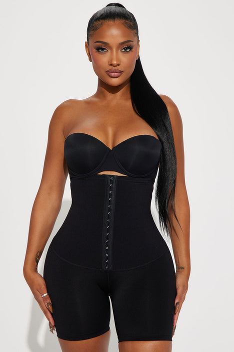 HOLD ME TIGHT Hold Me Tight Shapewear Seamless Bodysuit Black :  : Clothing, Shoes & Accessories