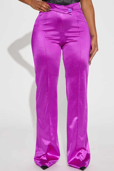 Vintage 90s Metallic Purple Pants – Spark Pretty