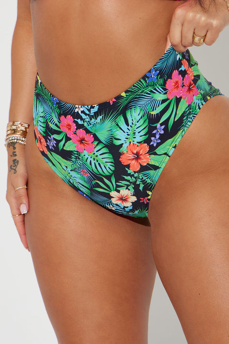 Jungle Cruise Ruffle Bikini Bottom - Multi Color, Fashion Nova, Swimwear