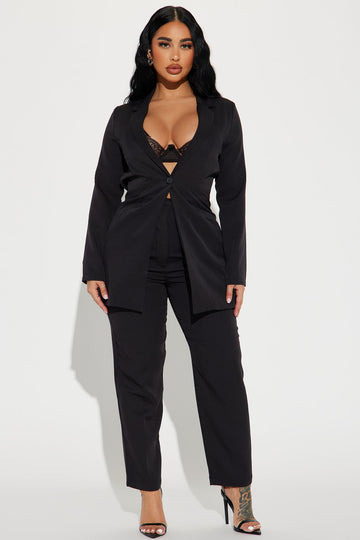Head Of The Table Pant Suit - Black, Fashion Nova, Career/Office