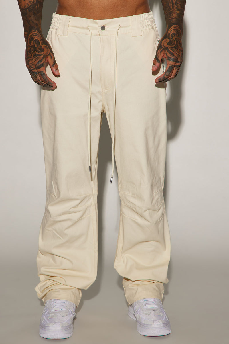 Love For The Streets Twill Straight Pants - Off White | Fashion Nova ...