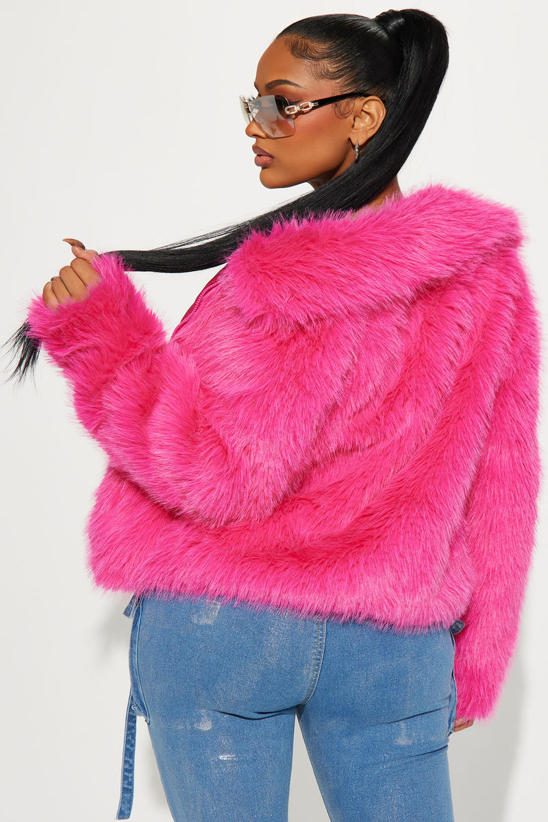 Put It On Faux Fur Coat - Hot Pink | Fashion Nova, Jackets & Coats ...