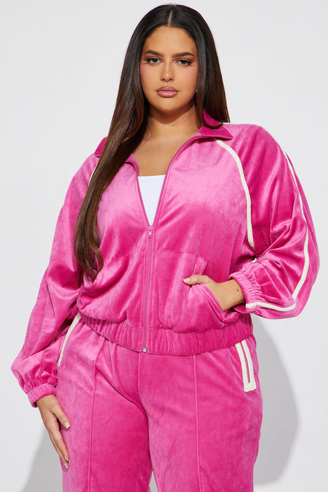 Chill Mode Hoodie And Jogger Set - Pink