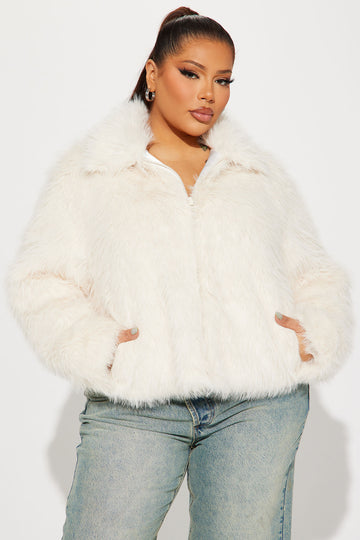 Buy Rumours Faux Fur Coat by SUNDAY IN THE CITY online - Curve Project