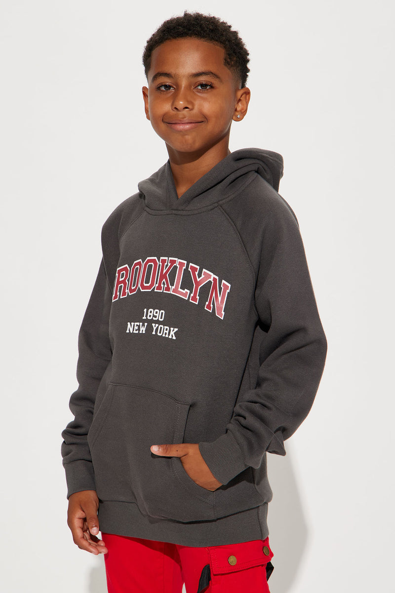 Mini Brooklyn New York Fleece Hoodie - Charcoal | Fashion Nova, Kids ...