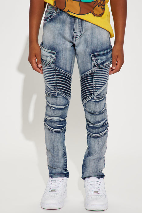 CARGO JEANS - Blue