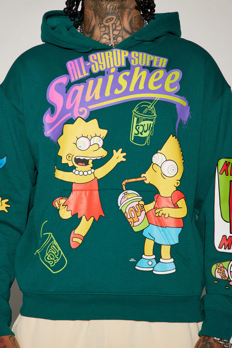 Simpsons Kwik E Mart Snacks Hoodie - Turquoise | Fashion Nova, Mens ...