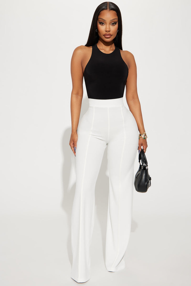 Victoria High Waisted Dress Pants - White | Fashion Nova, Pants ...
