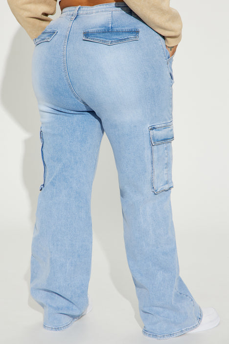 Not That Serious Fashion | Fashion Light | Nova, Wash Stretch Jeans - Nova Jeans Cargo