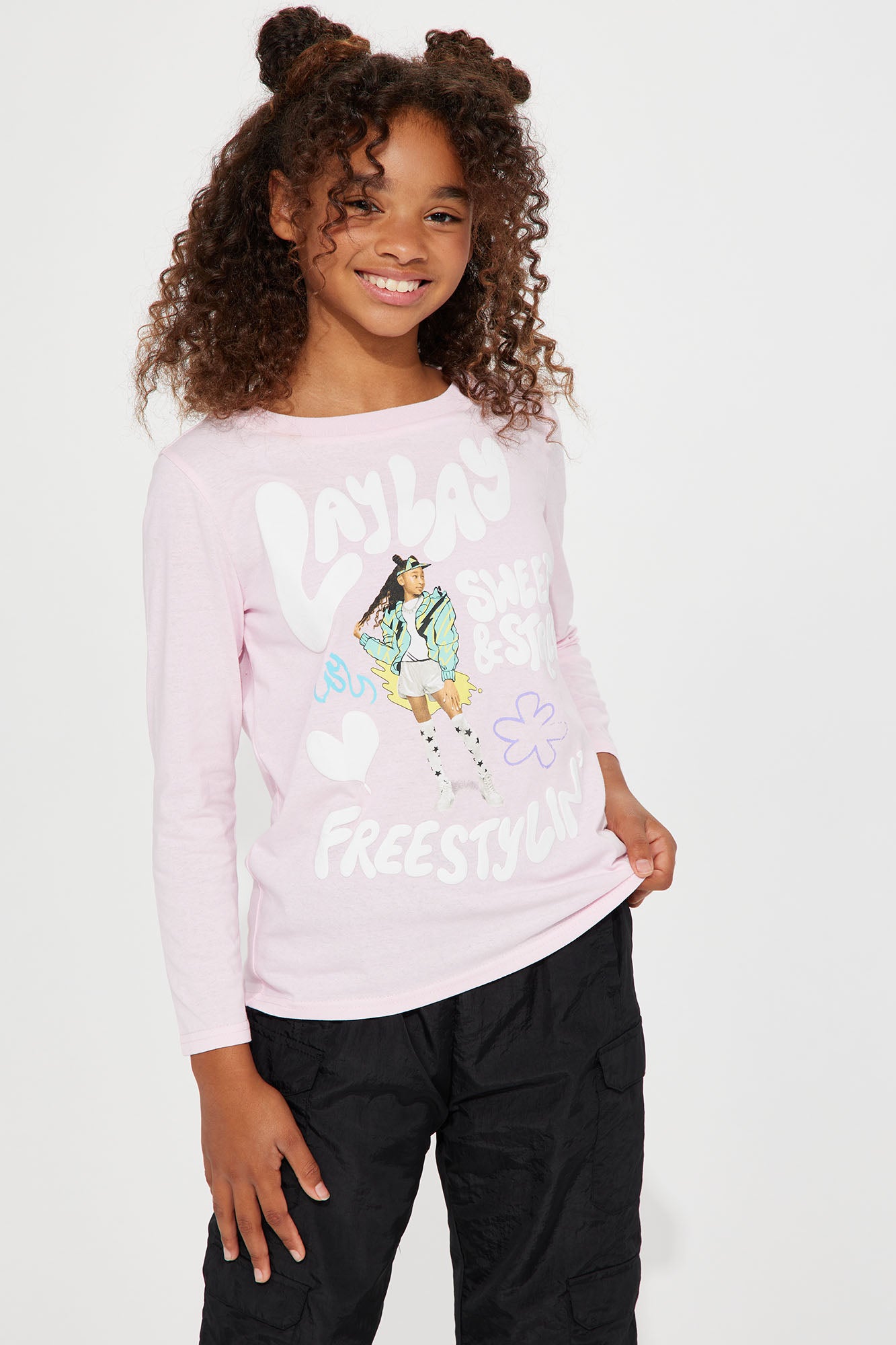 Mini Lay Lay Long Sleeve Knit Tee - Pink | Fashion Nova, Kids Tops