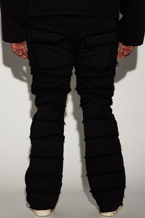 Flare pants with pockets - Black