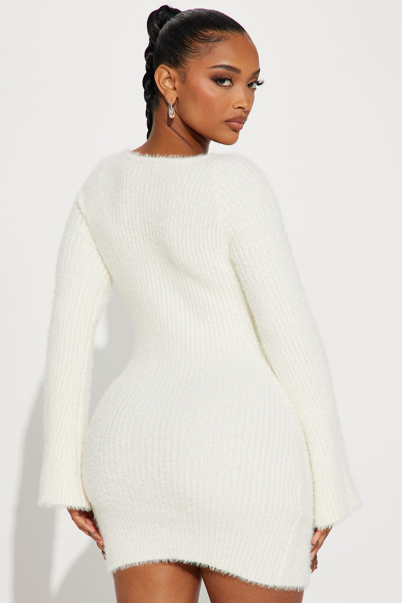 Amirah Cozy Sweater Mini Dress - Cream | Fashion Nova, Dresses ...